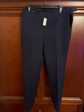 Talbots Dark Navy Straight-Leg Women's Trousers